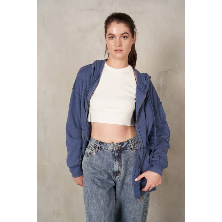 Överdimensionerad hoodie jacka för wholesale av lalamia