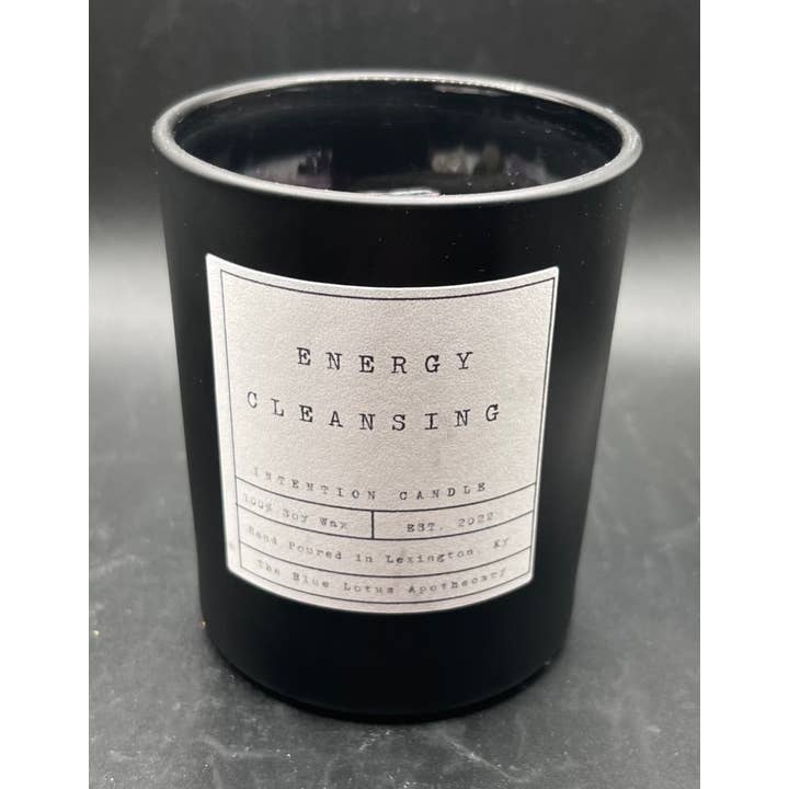 The Blue Lotus Apothecary - Wholesale Jar/Filled Candle - Energy Cleansing Intention Candle1