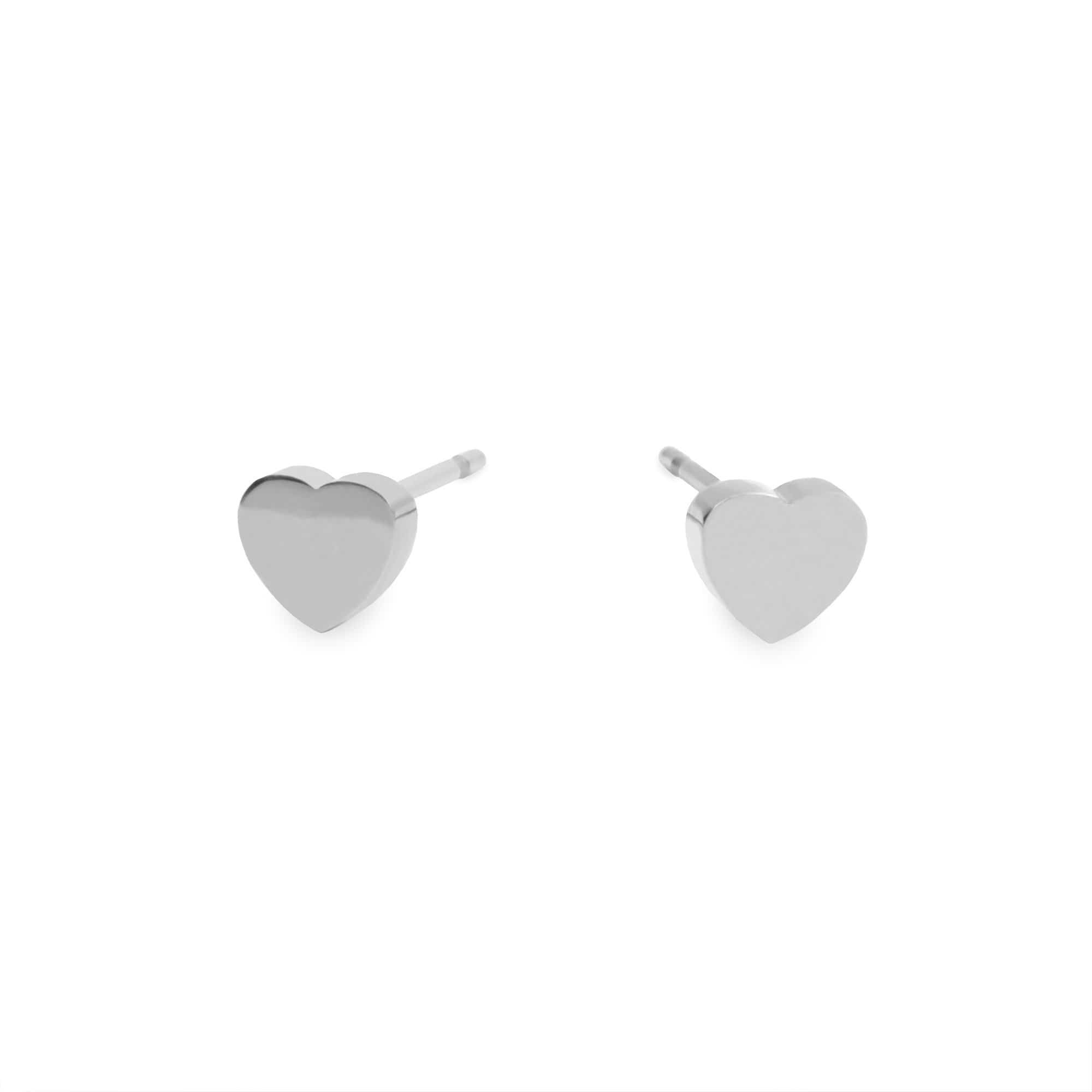 Mathieu Blanchard - Wholesale Stud/Post Earrings - Boucles d'oreilles Petits coeurs en acier