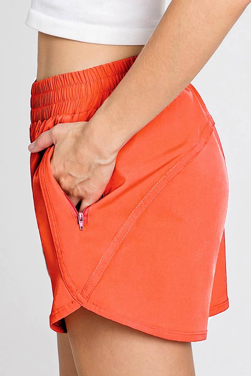 NINEXIS - Wholesale Shorts - Women's - CWBSP152_ZIPPER POCKET DETAILED CASUAL SHORT PANTS4