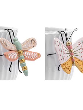 Butterfly & Dragonfly Pot Hangers — Whimsical # 17050 for wholesale by Napco