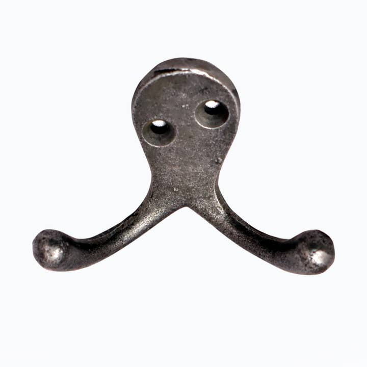 Cast Iron Wall Robe Coat Hook Double for wholesale by Alza
