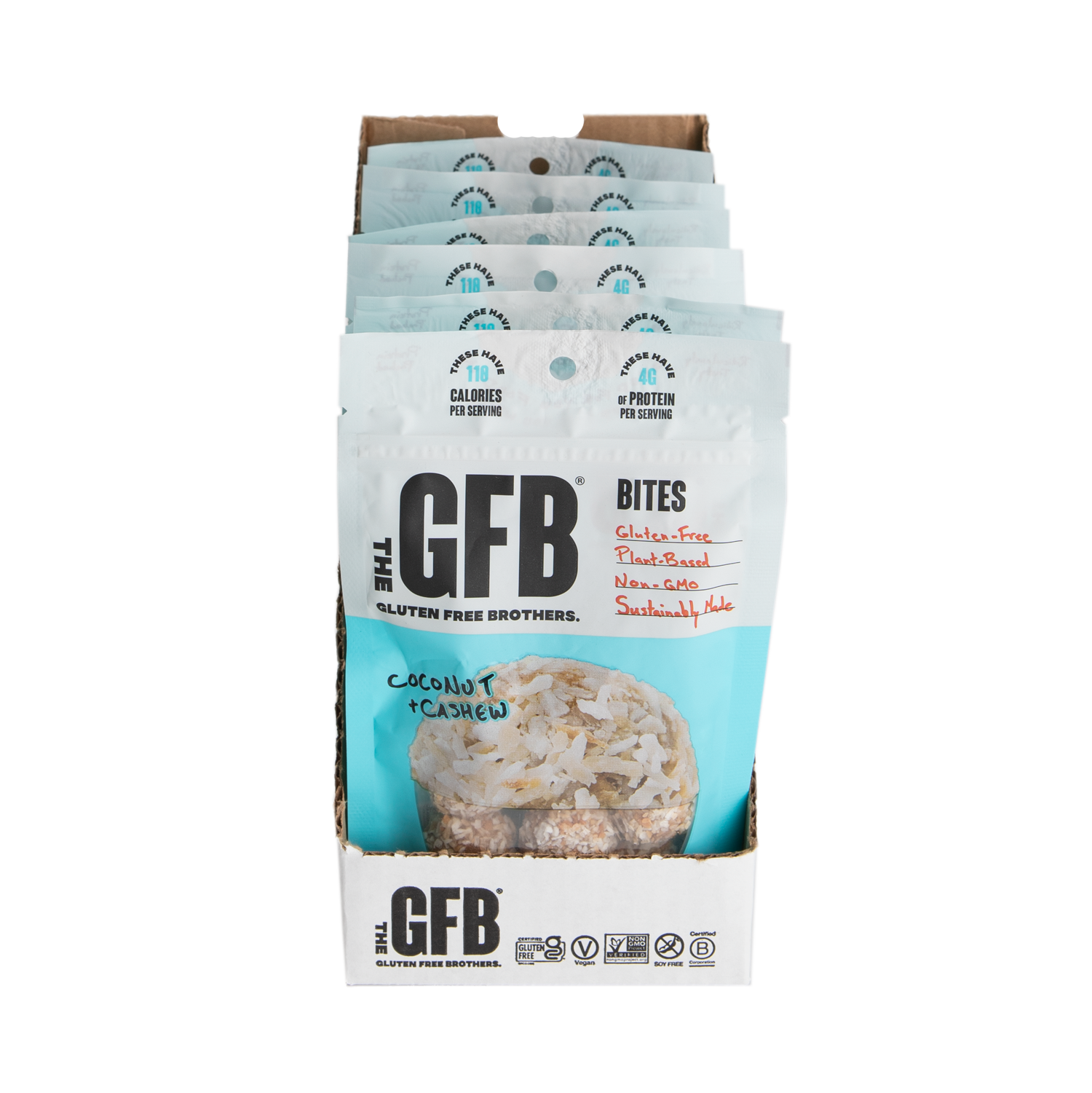 The GFB - Wholesale Snack Bar - The GFB: Coconut Cashew Gluten Free Protein Bites10