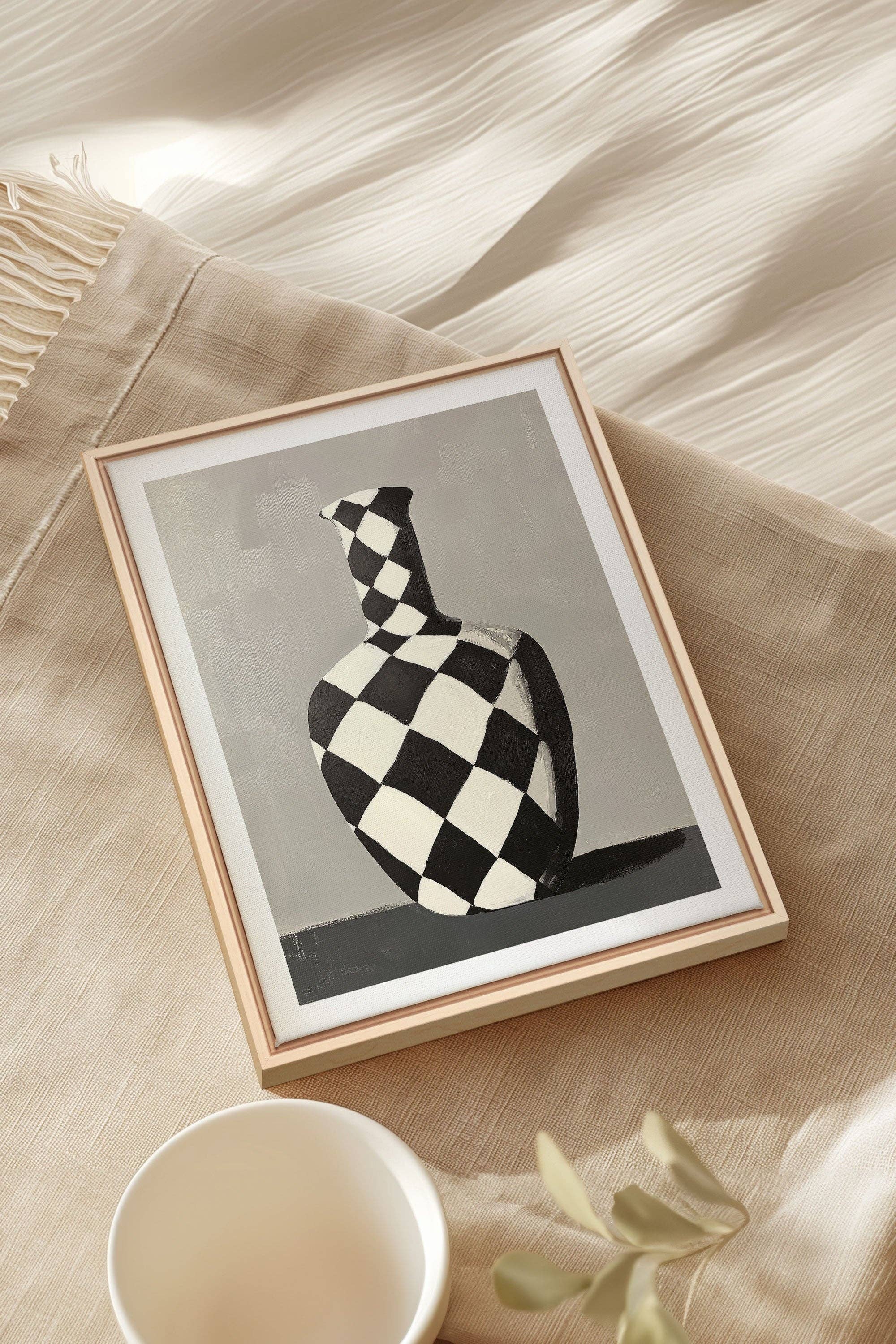 Oleka Canvas - Wholesale Art Print - VASE EN DAMIER, canvas wall art print8