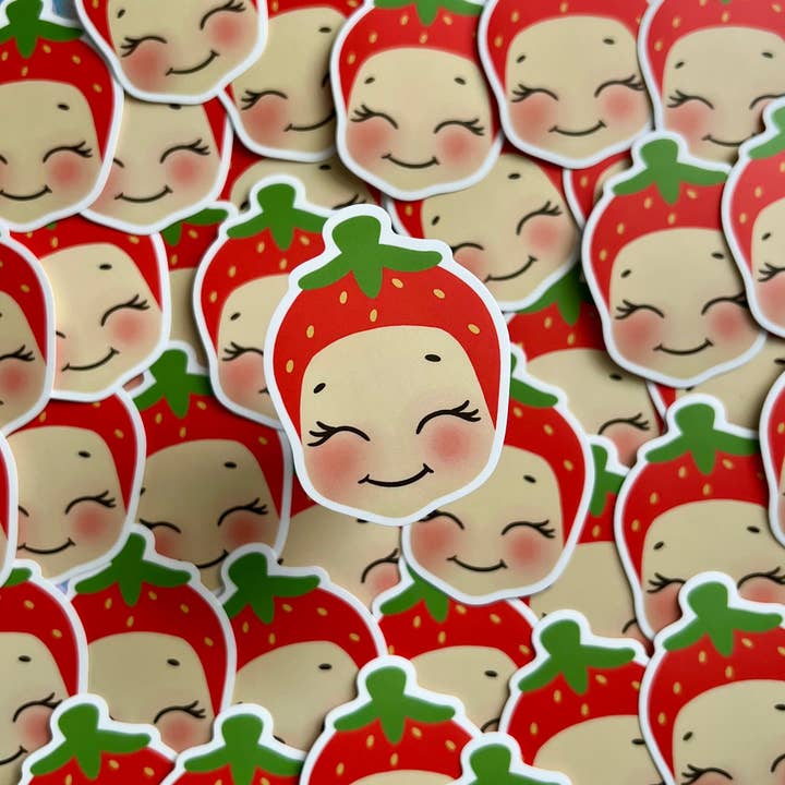 Strawb Baby Sticker for wholesale by Boogie Bee