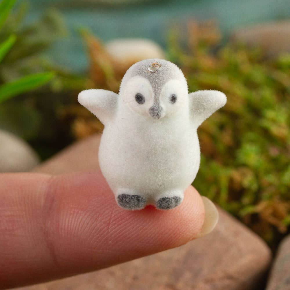 Factory Direct Craft - Wholesale Decorative Tabletop Object - 1" Miniature Flocked Baby Penguins (Bag of 6)2