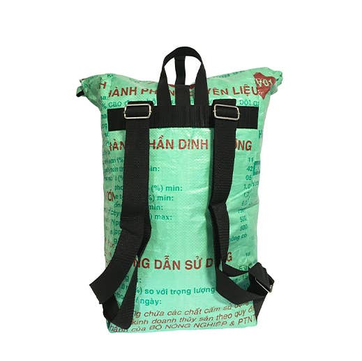 Upcycling by Bekos - Wholesale Backpack - Unisex - Upcycling - Courier backpack made from recycled fish feed bags3