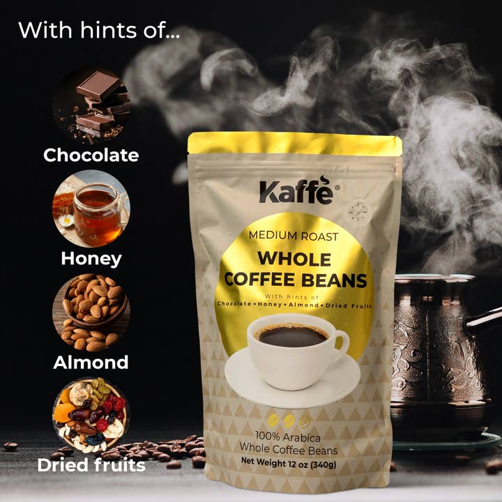 Kaffe – wholesale Coffee beans – Kaffe Colombian Medium Roast Coffee Beans 12oz 100% Arabica