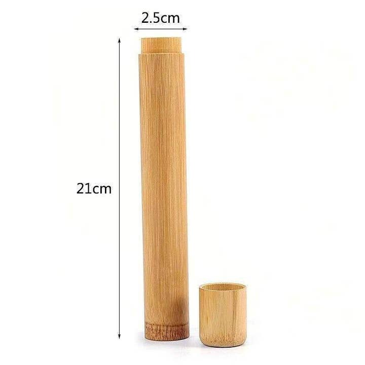 Novela Global – Engroshandel Tandbørsteholder – Bambusetui med gratis Novela Global tandbørste4