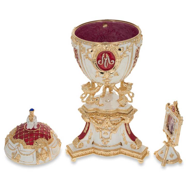 BestPysanky - Wholesale Decorative Figurine - 1903 Royal Danish Musical Imperial Easter Egg 9.6 Inches3