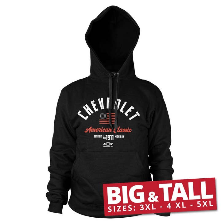 Chevrolet - American Classic Big & Tall Hoodie for wholesale by Hybris Production AB