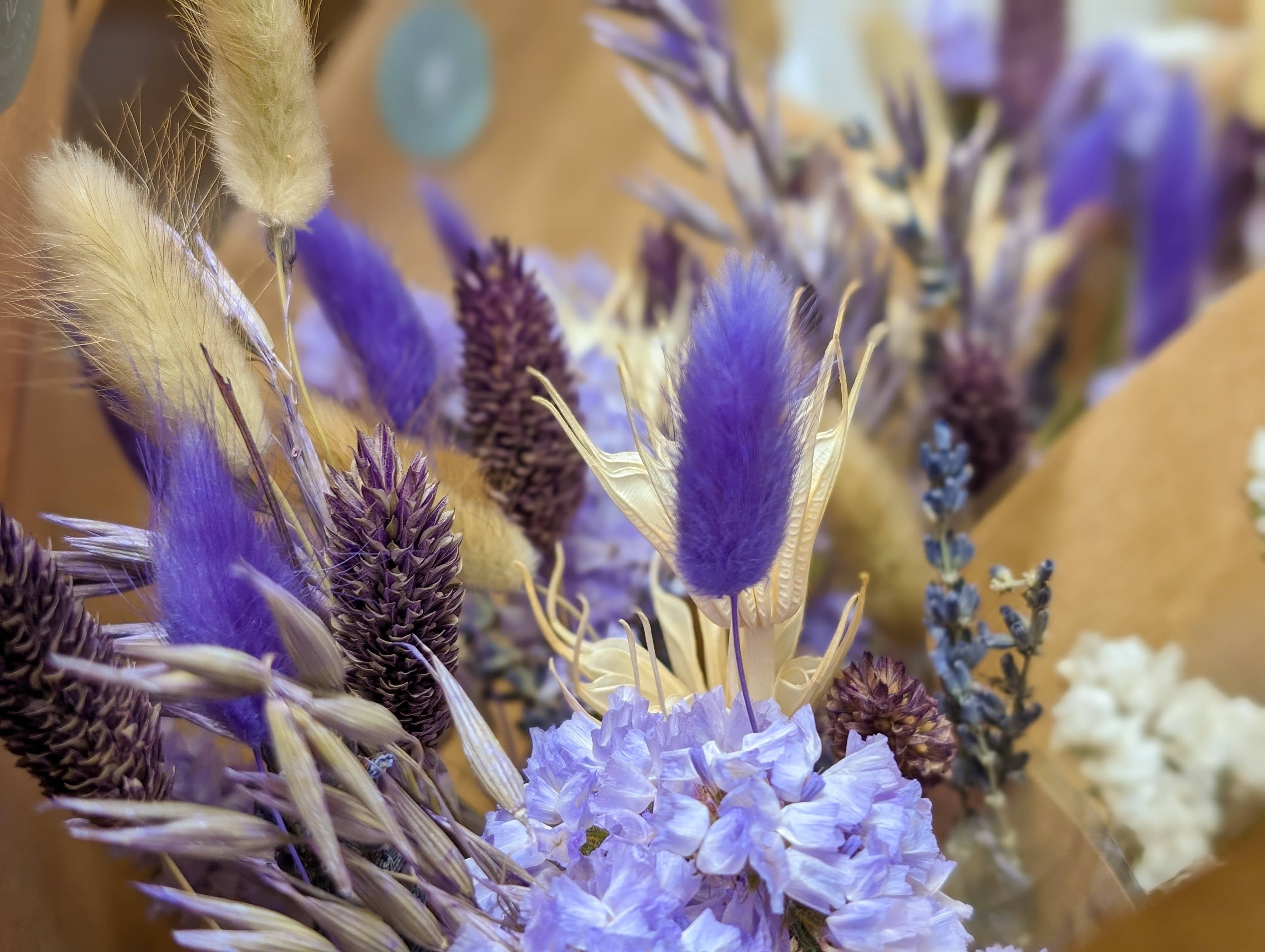 Banksia Botanicals - Wholesale Dried/Pressed Flowers - Purple Dried Flower Arrangements1
