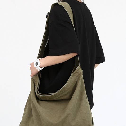 ACCITY - Wholesale Shoulder Bag - Women's - Crossbody Canvas Big Shoulder Bag_CWAB04202