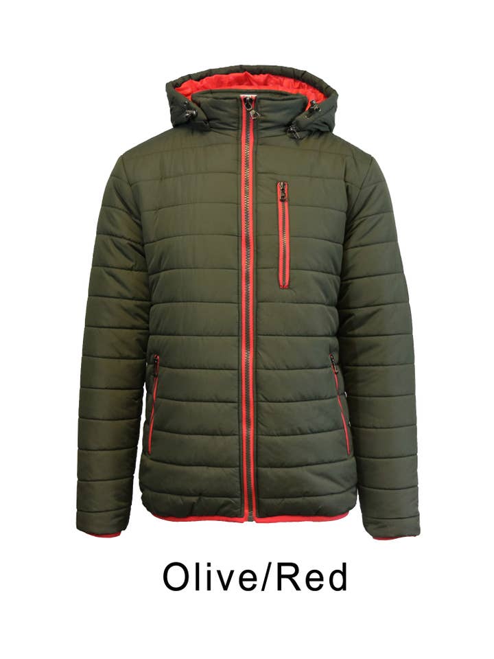 Galaxy By Harvic - Wholesale Pufferjack - Heren - Spire By Galaxy zwaargewicht pufferjack voor heren met detacha2