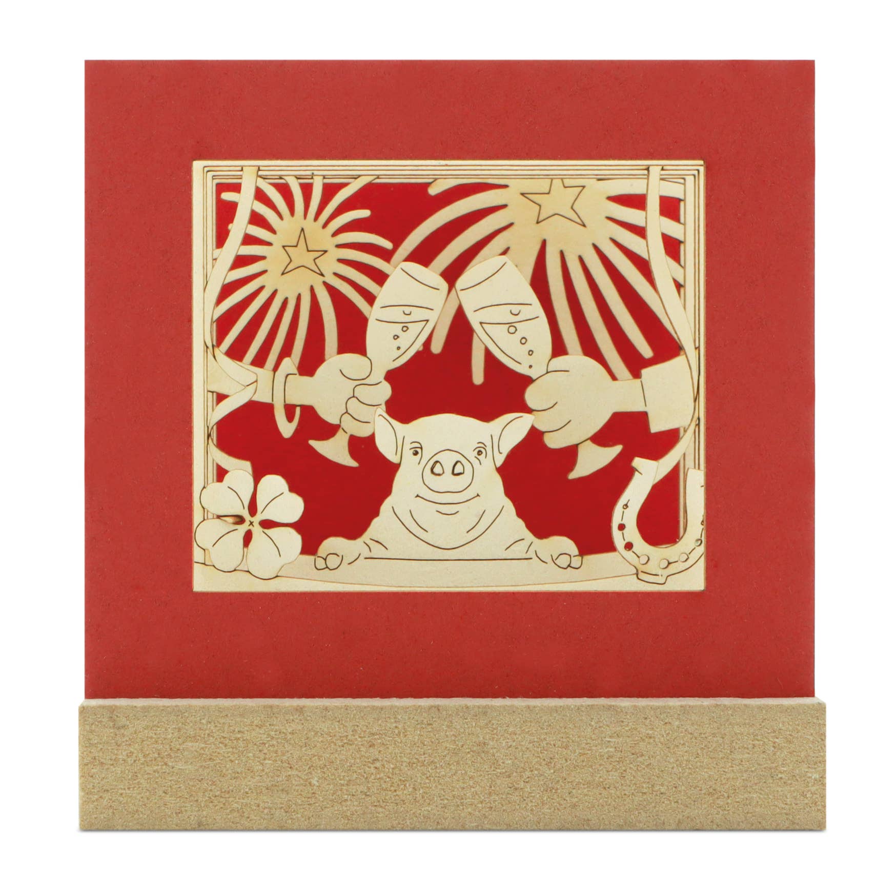 SILHOUBOX – Großhandel Bastelset – Happy New Year-Silhoubox M … Silvester, Neujahr – Geschenkartikel4