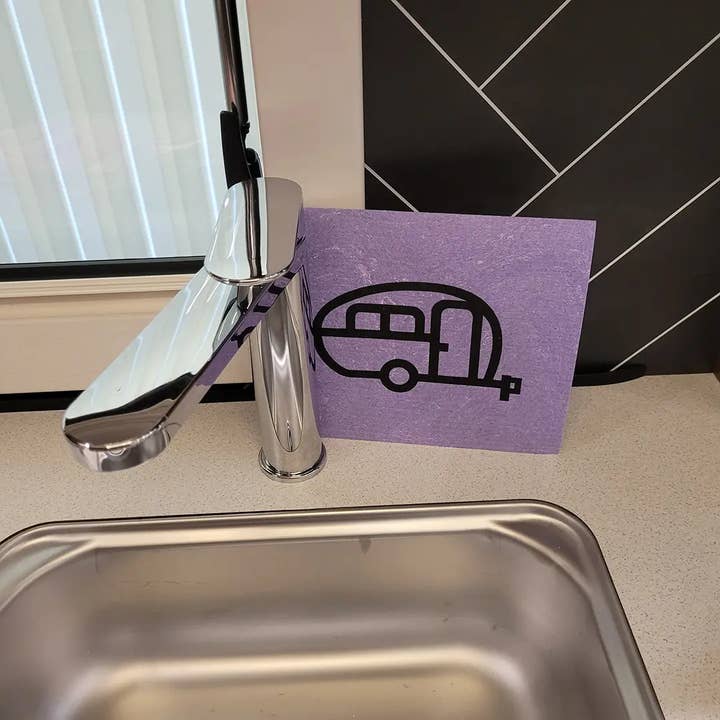 Pufz - Wholesale Dishcloth - Swedish Dishcloth Caravan Retro4