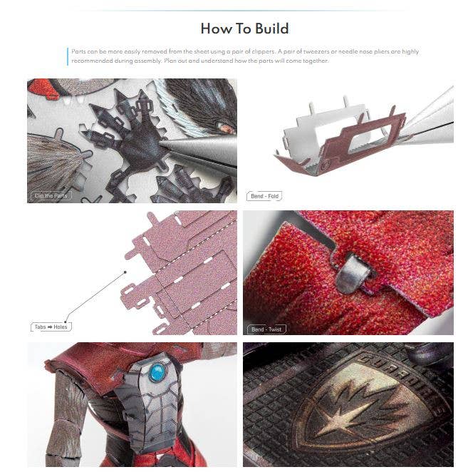 Metal Earth - Wholesale DIY Craft Kit - Rocket Raccoon - Marvel1