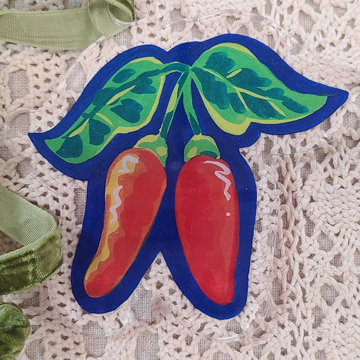 Tabasco-Paprika Bruchsicherer Acrylanhänger für den Großhandel von Nattosoup Studio