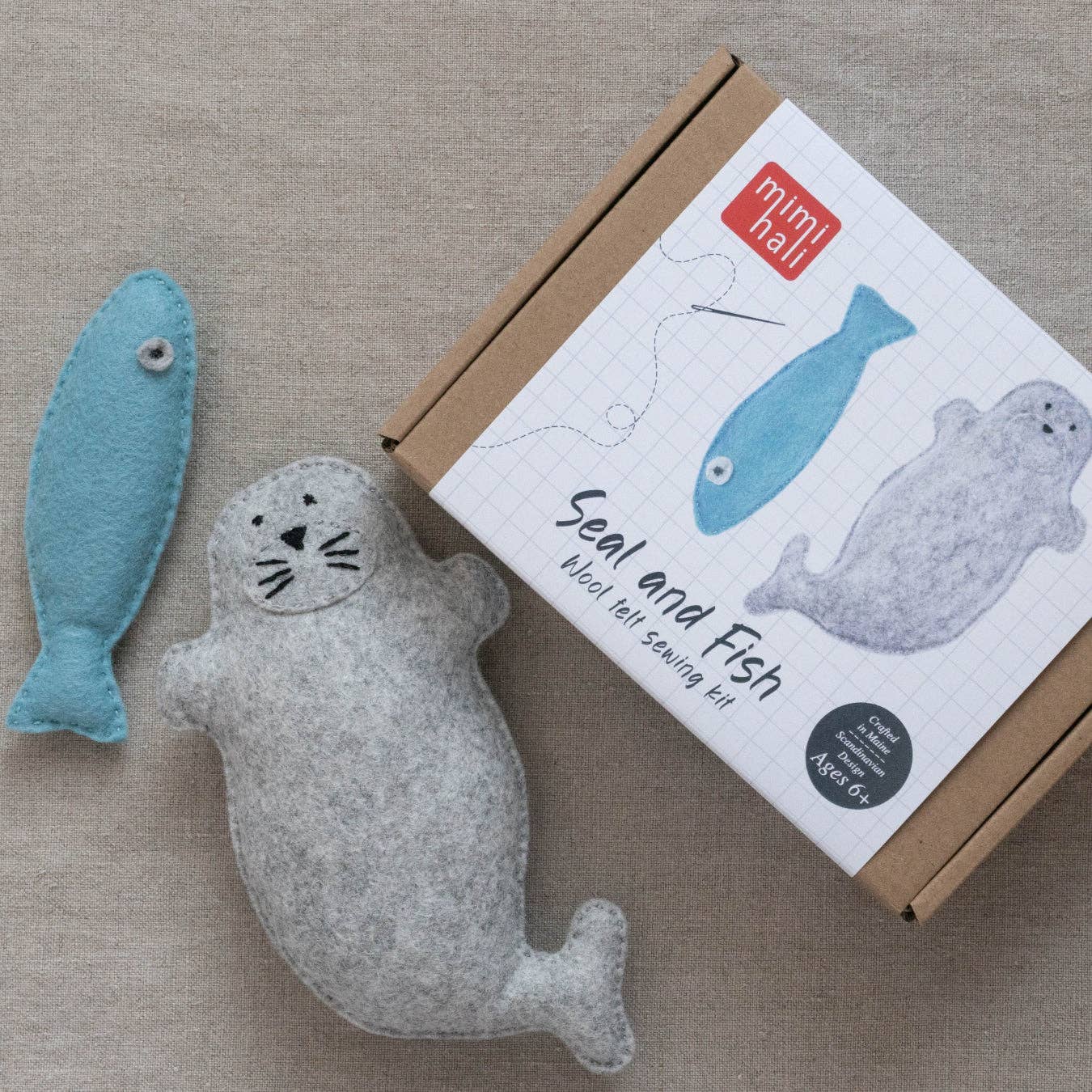 Mimihali - Wholesale Craft Sewing Kit - SEAL and FISH felt sewing kit for kids1