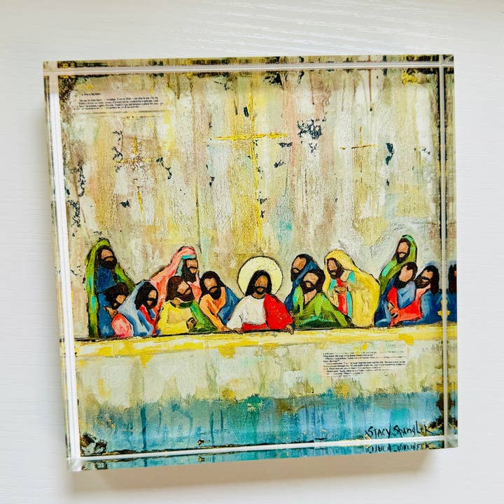 Acrylic Upper Room (Last Supper) Art Print for wholesale by Stacy Spangler Art