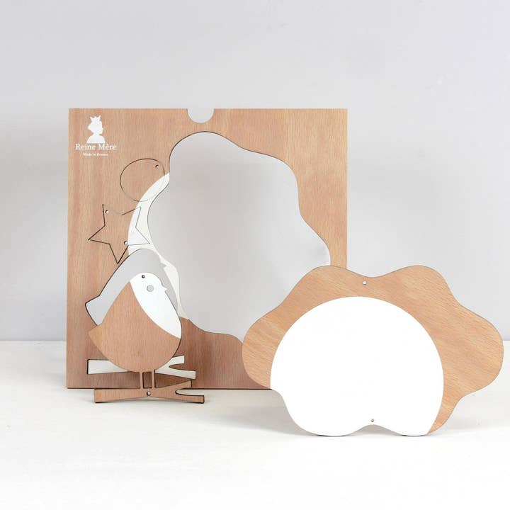 Reine Mère - Wholesale Baby Mobile - The Bird and the Cloud - mobile in beech plywood0