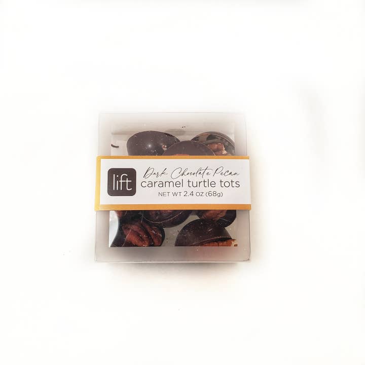 Lift Chocolate - Wholesale Chocolate Covered Sweets - Lift Caramel Turtle Tots