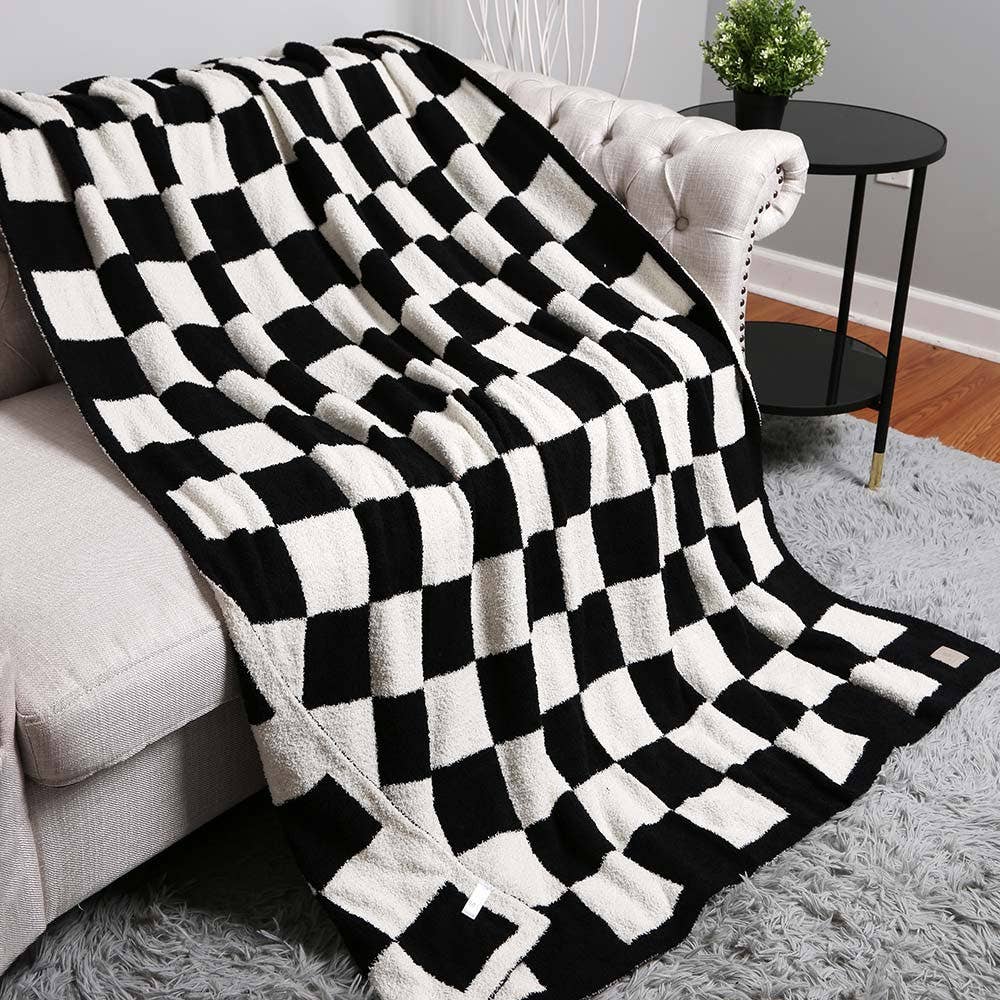 Sensibling Corp. – wholesale Throw blanket – Reversible Checkerboard Patterned Throw Blanket
0