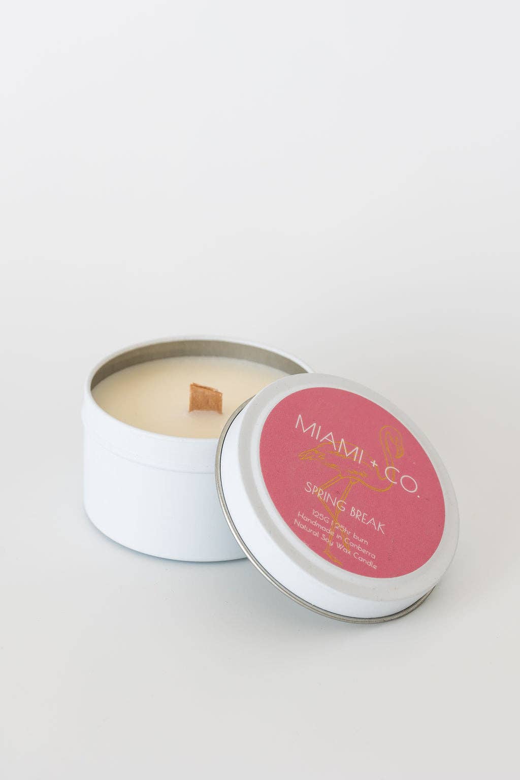 MIAMI + CO. - Wholesale Travel candles - Spring Break - Tin Candle