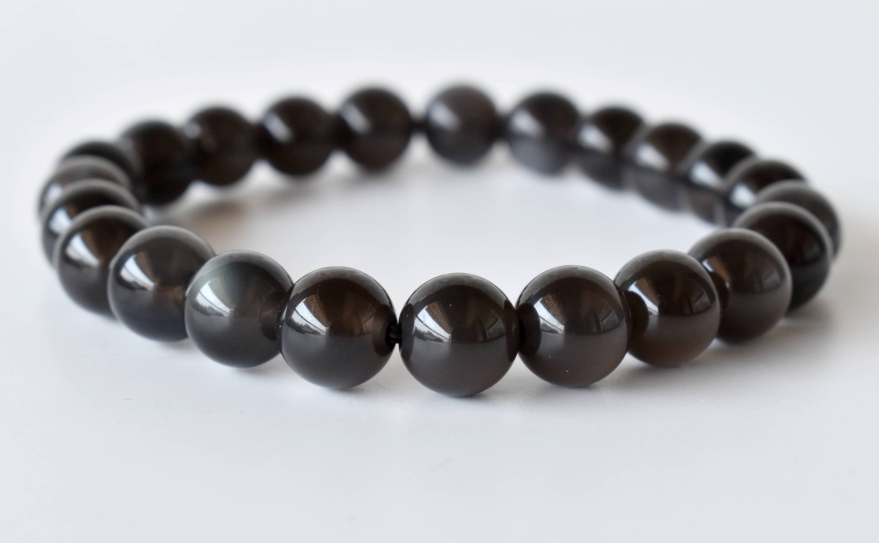 Soothing Crystals - Wholesale Beaded Bracelet - Healing Bracelet | Black Obsidian | Gemstone Bracelet0