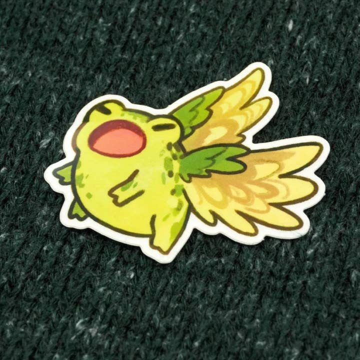 Winged Frog - Sticker for wholesale by JelArts