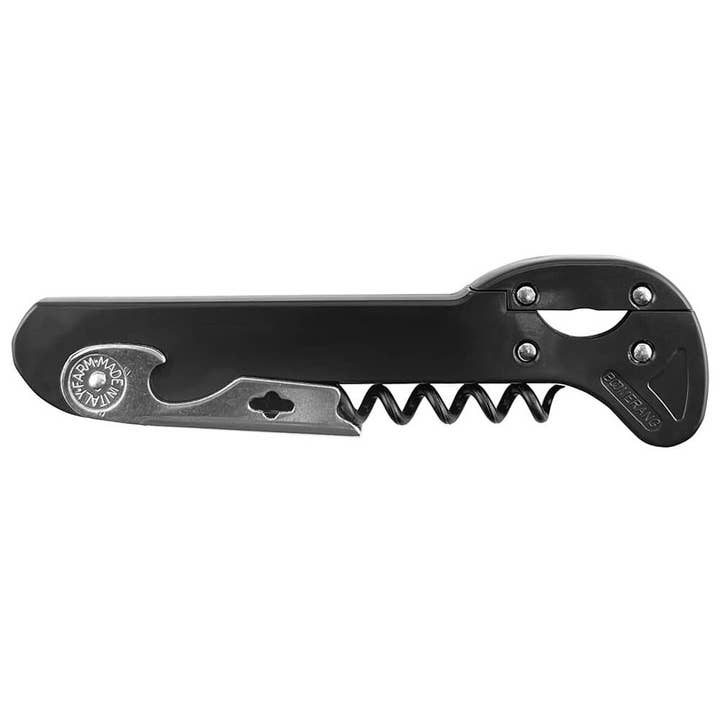Boomerang XL Corkscrew Black #85-224 for wholesale by IWA Wine Accessories