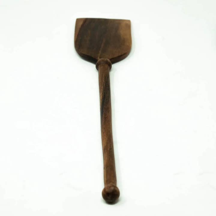 Azizi Life - Wholesale Serving Utensil - Hand Carved Wooden Spoon- Kenzie Blunt End