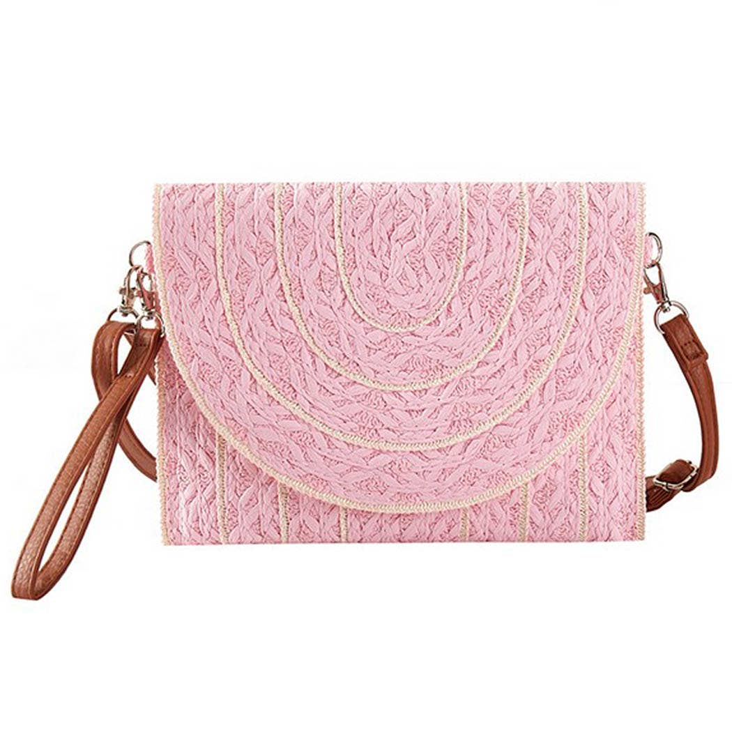 3AM BY H&D ACCESSORIES - Wholesale Crossbodytas - Dames - STIKSEL GEDETAILLEERDE STRO CLUTCH & SCHOUDELTAS3