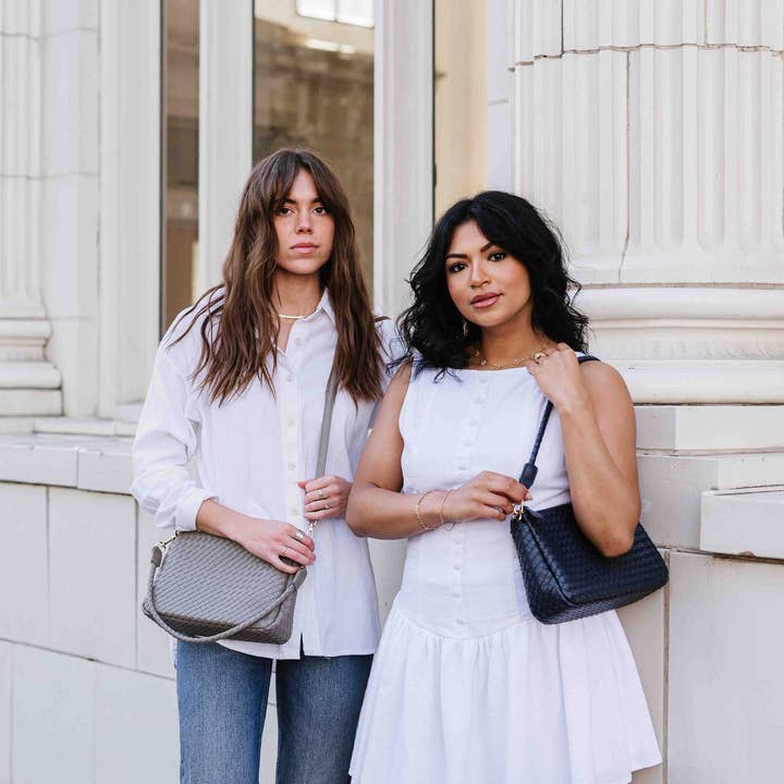 modern and chic - Wholesale Crossbody Bag - Women's - Elle Woven Crossbody1