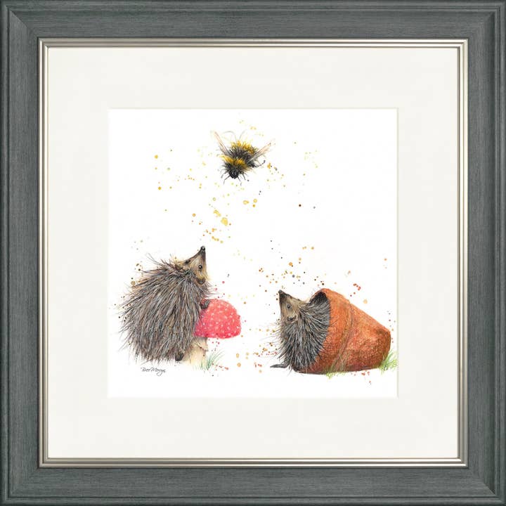 Impression encadrée carrée Brillo, Barb and Bumble (13 « ou 19") pour la vente par Bree Merryn Art Ltd