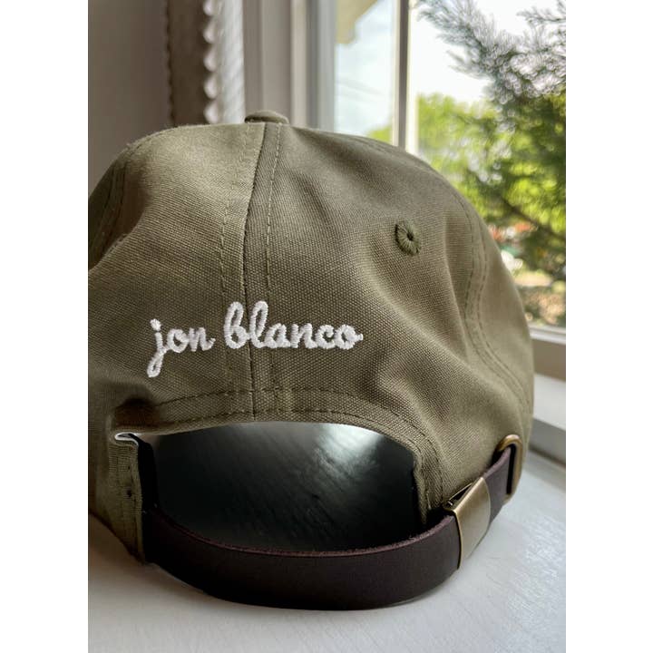 JON BLANCO - Venta al por mayor Gorra de béisbol - Unisex - Sombrero con correa de piel de oso orgánico