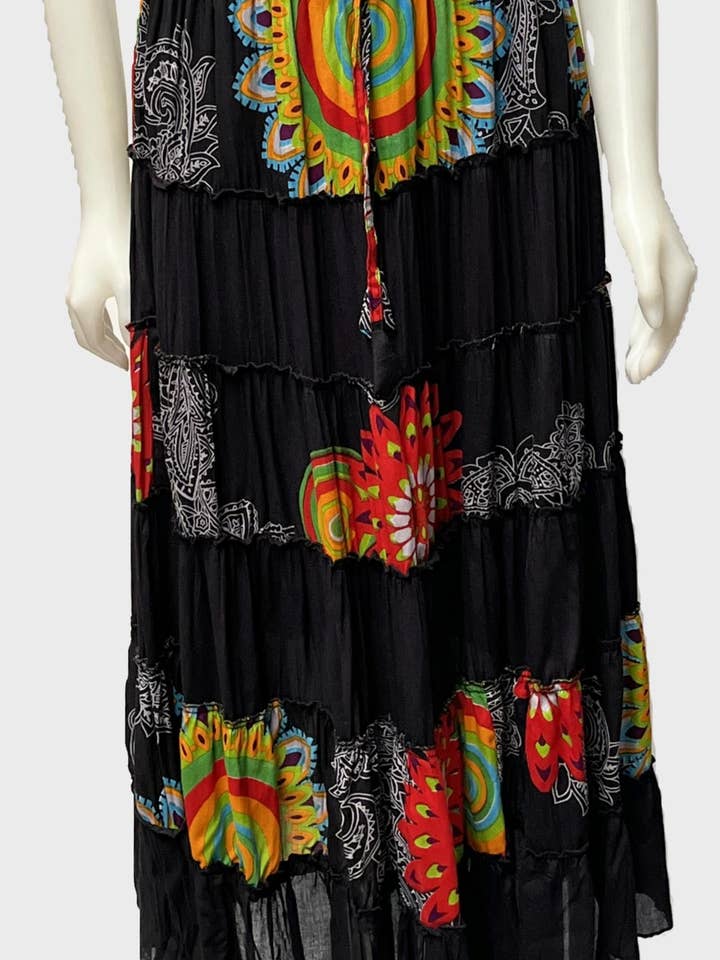 NSK-09-BK - Long Skirt for wholesale by Leopards & Roses