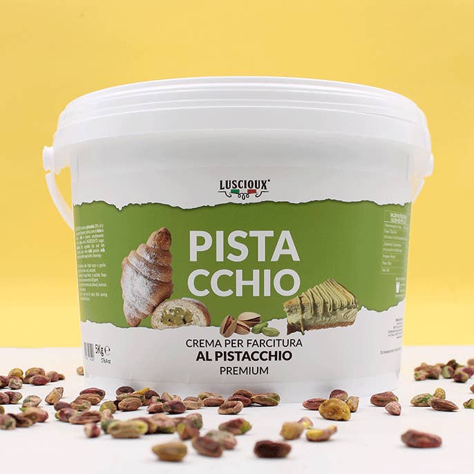 LUSCIOUX - OMNIA GROUP SRL - Wholesale Nut Butter - Premium Pistachio Filling Cream | 5Kg Bucket0