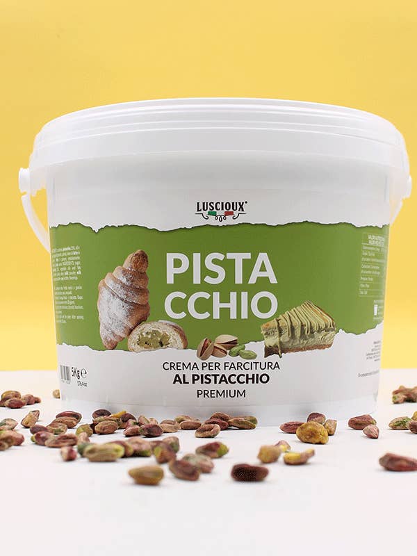 Creme de Recheio de Pistáchio Premium | Balde 5Kg por atacado de LUSCIOUX - OMNIA GROUP SRL