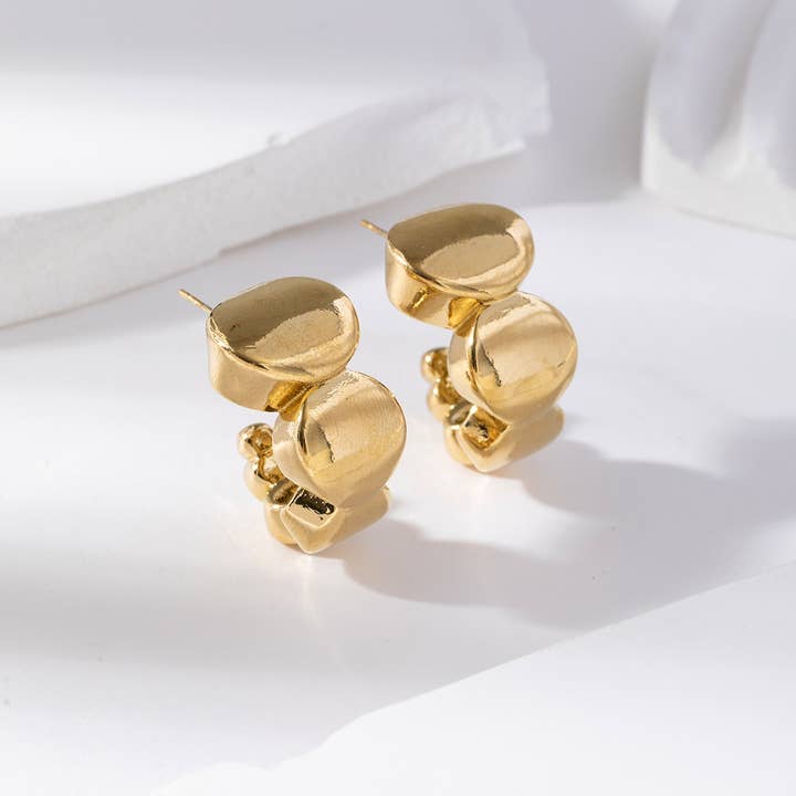 Creole hoop earrings - Mireia for wholesale by Lovelika