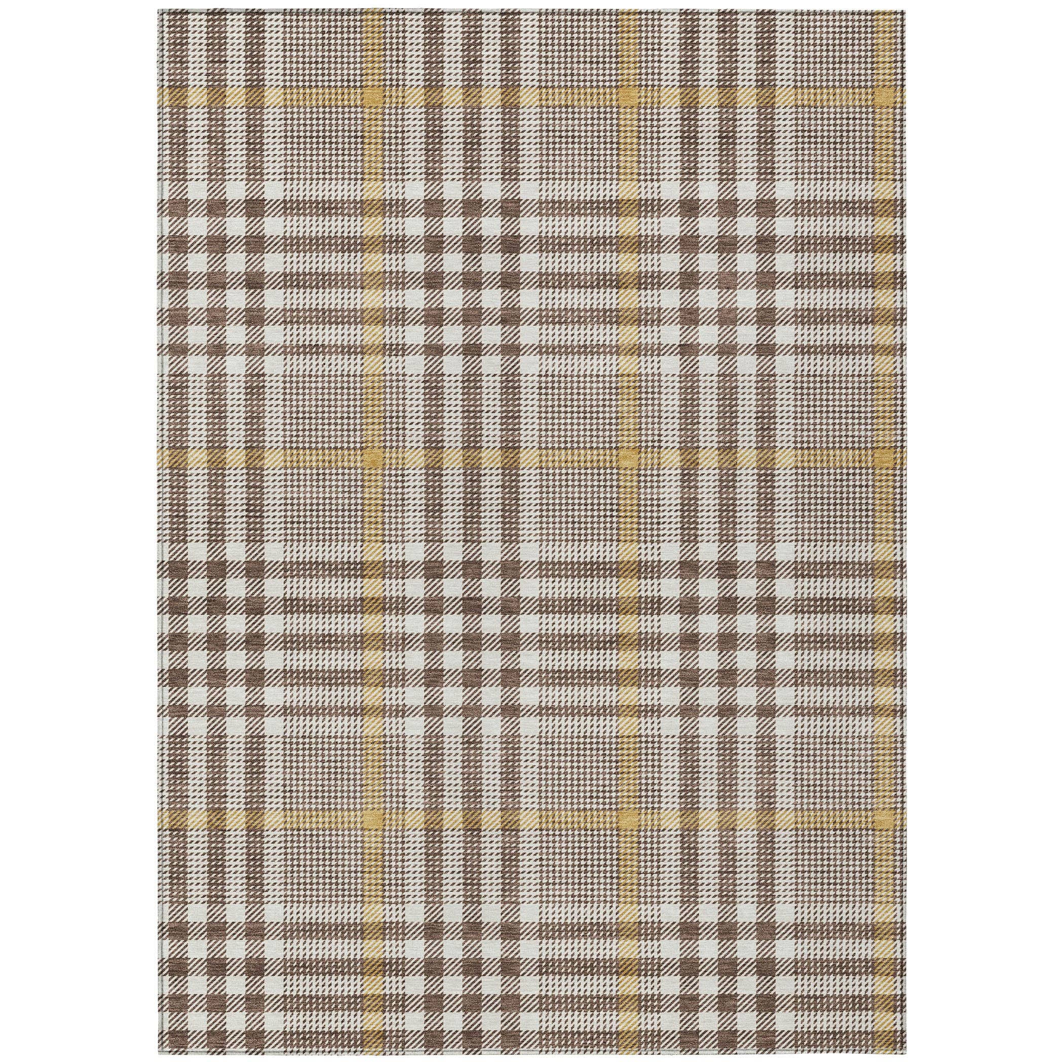 LOOMLAN - Wholesale Area Rug - Samira Brown Washable Indoor-Outdoor Rug7