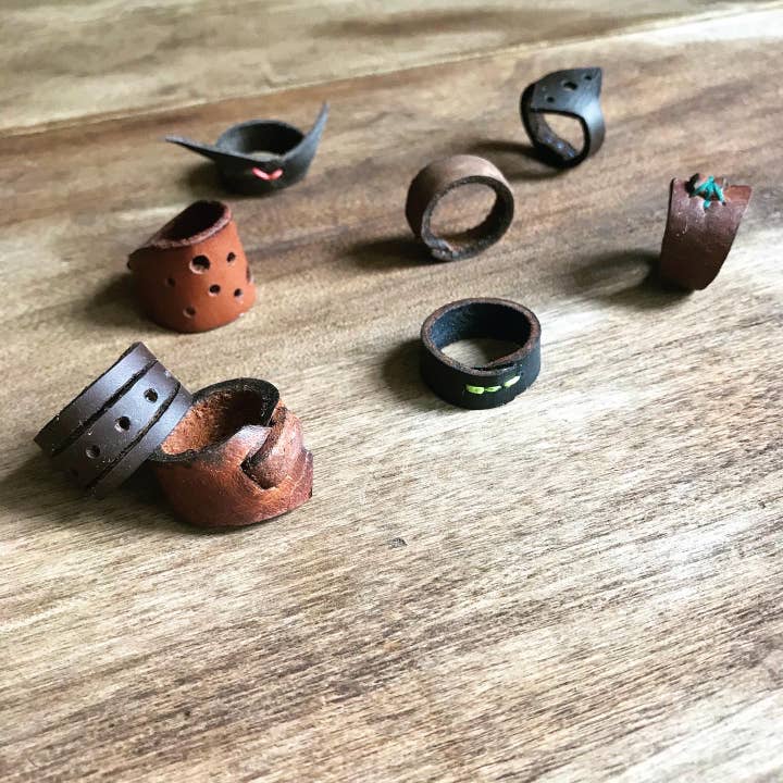 Bodhi Leather Rings, Leather Jewelry for wholesale by Rory Friday