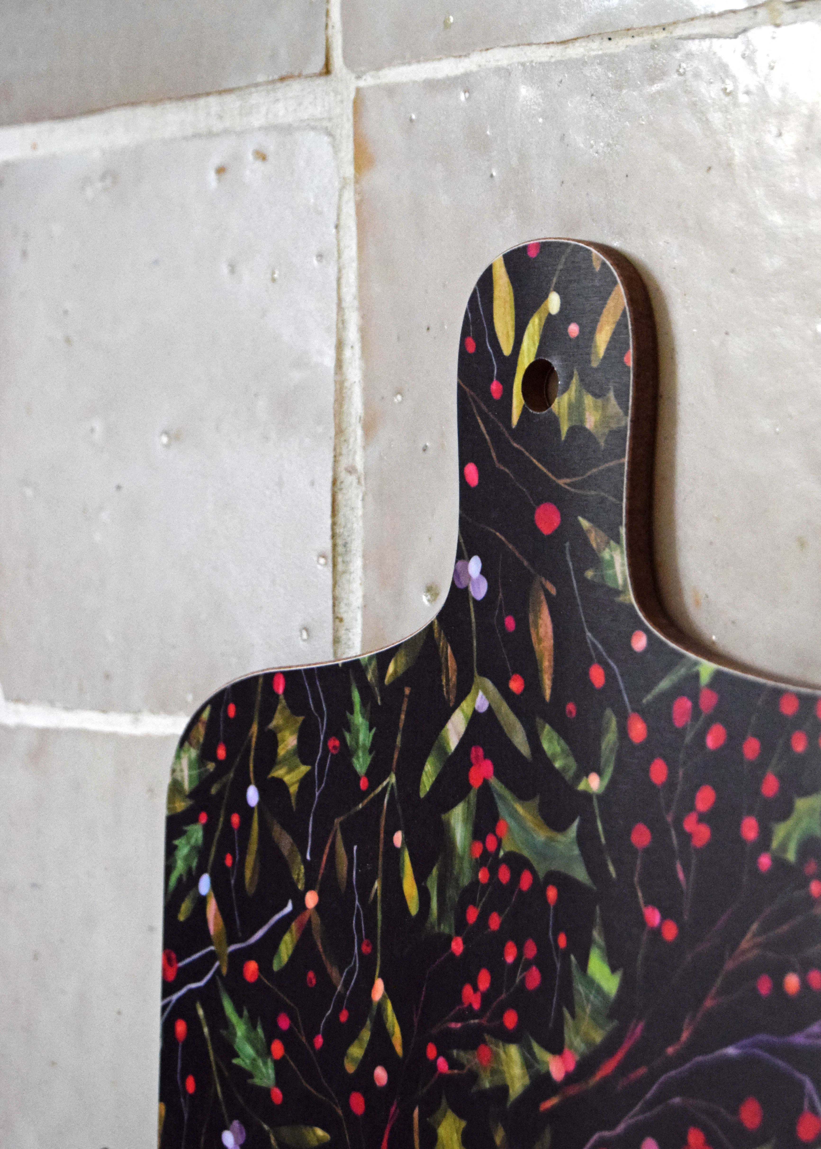 Freya Snow - Wholesale Cutting Board - Winter Berries Mini Chopping Board / Melamine Cutting Board3