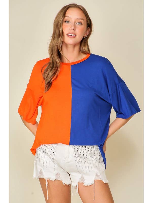Vanilla Monkey - Wholesale Knit Top - Women's - Game Day Multi Color Knit Top
