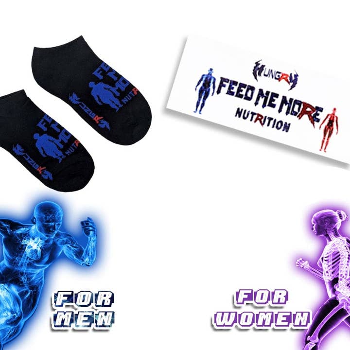 Adhesivo para parachoques Feed Me More | Calcetines para venta al por mayor de Feed Me More Nutrition