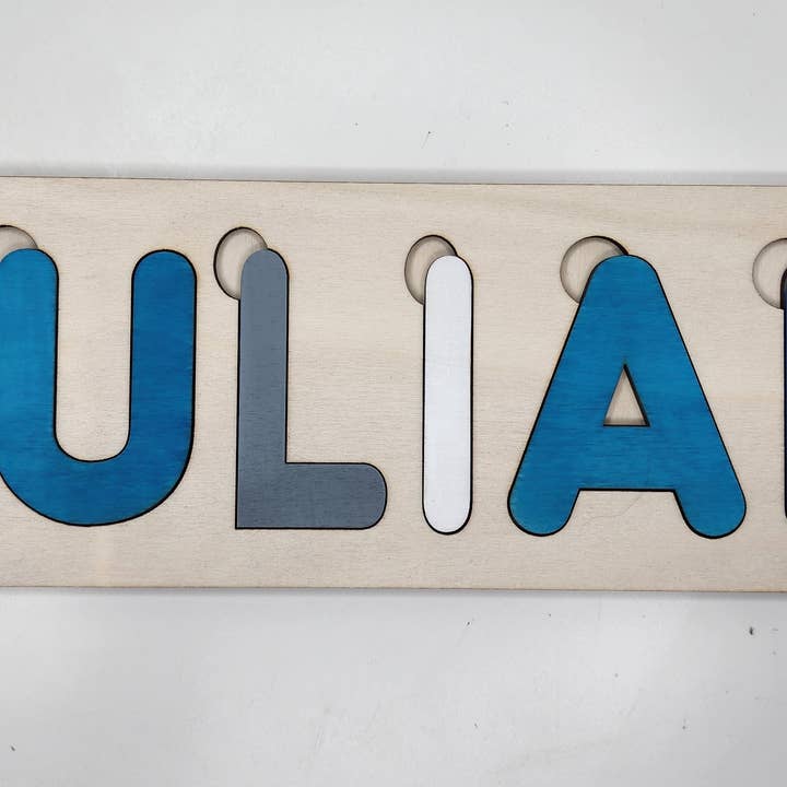 Chelsea Brandt Creations - Wholesale Puzzle - Kids - Custom Wood Name Puzzle