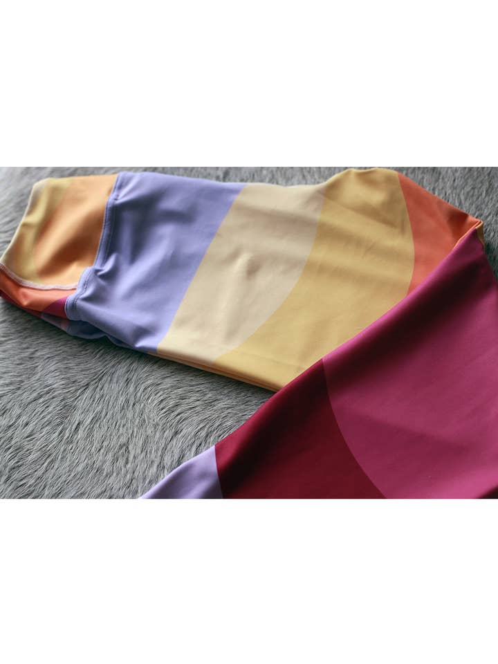 Jessie Zhao New York - Wholesale Athletic/lounge leggings – Women's - High Waist Yoga Leggings In Rainbow5