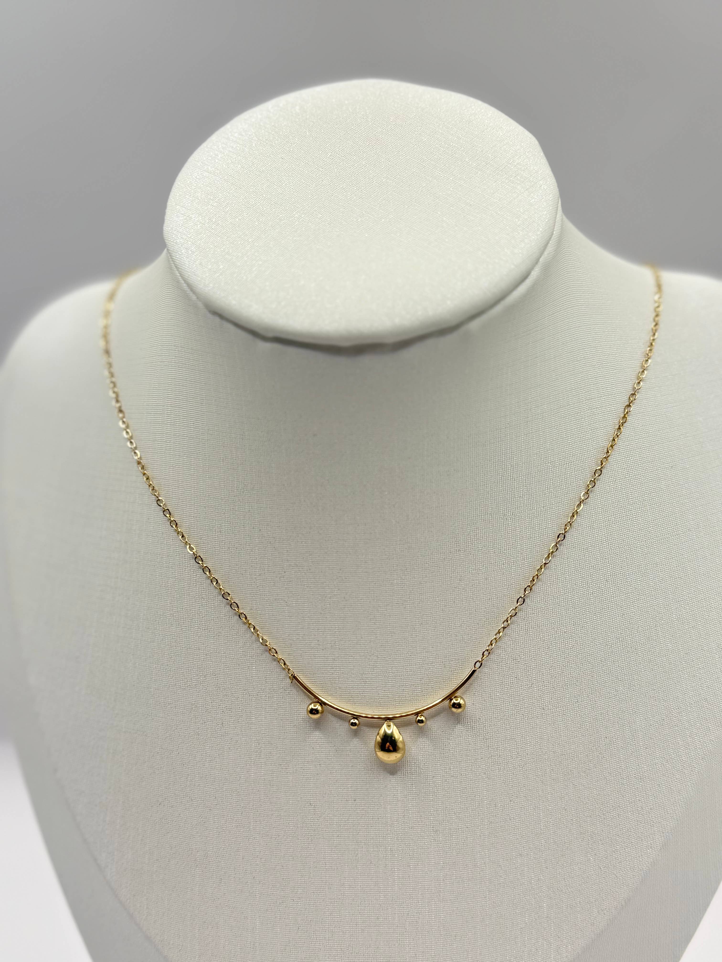 YOLA - Wholesale Link & Chain Necklace - Covered Drop Edelstahl Kette