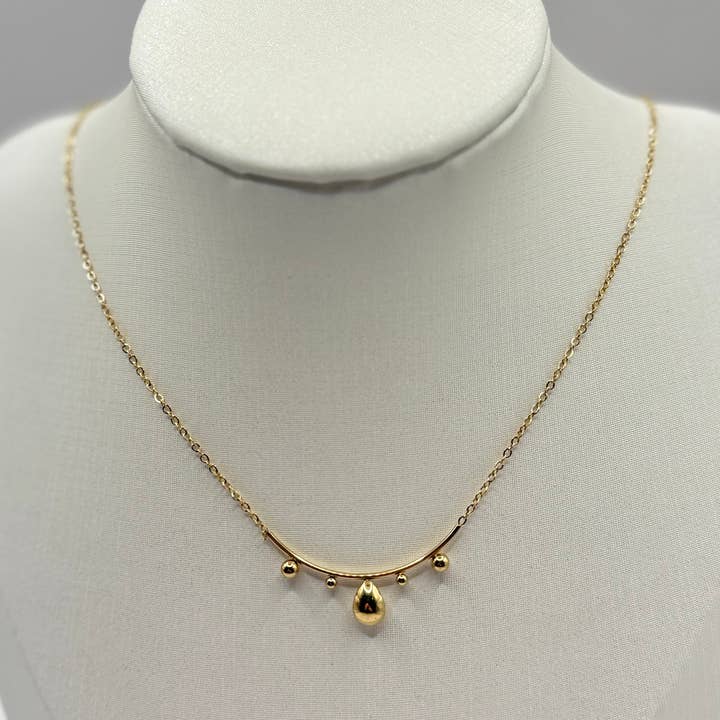 YOLA - Wholesale Link & Chain Necklace - Covered Drop Edelstahl Kette0