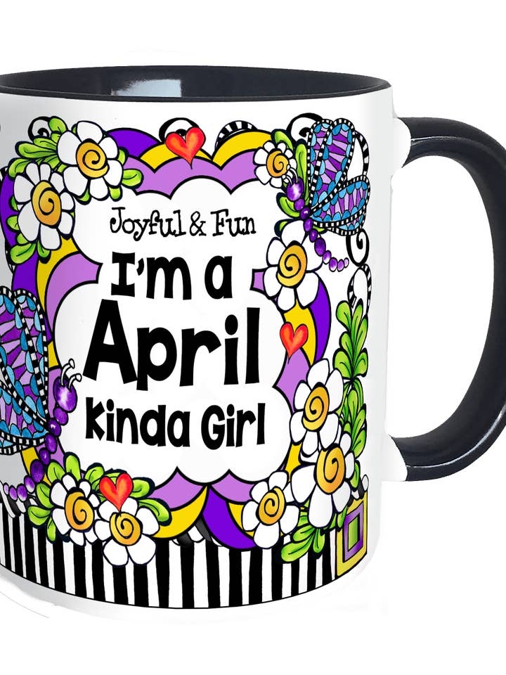 APRIL Girl Ceramic Mug for wholesale by Suzy Toronto Wholesale